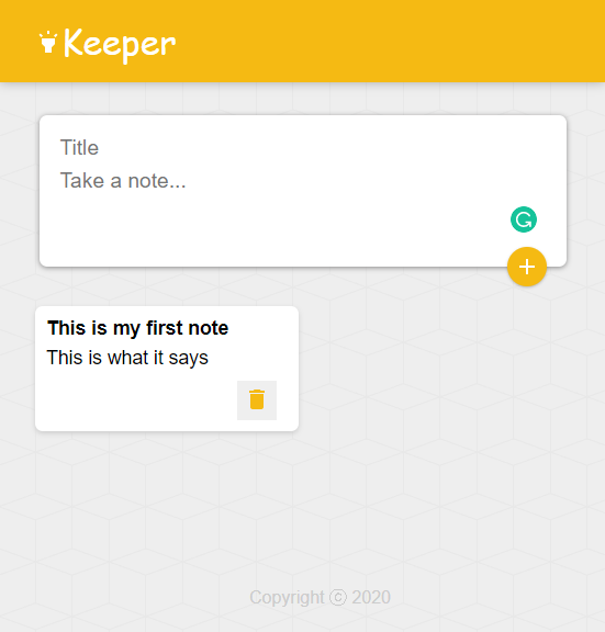 Keeper app