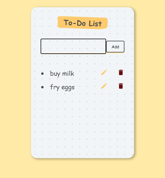 To do list
